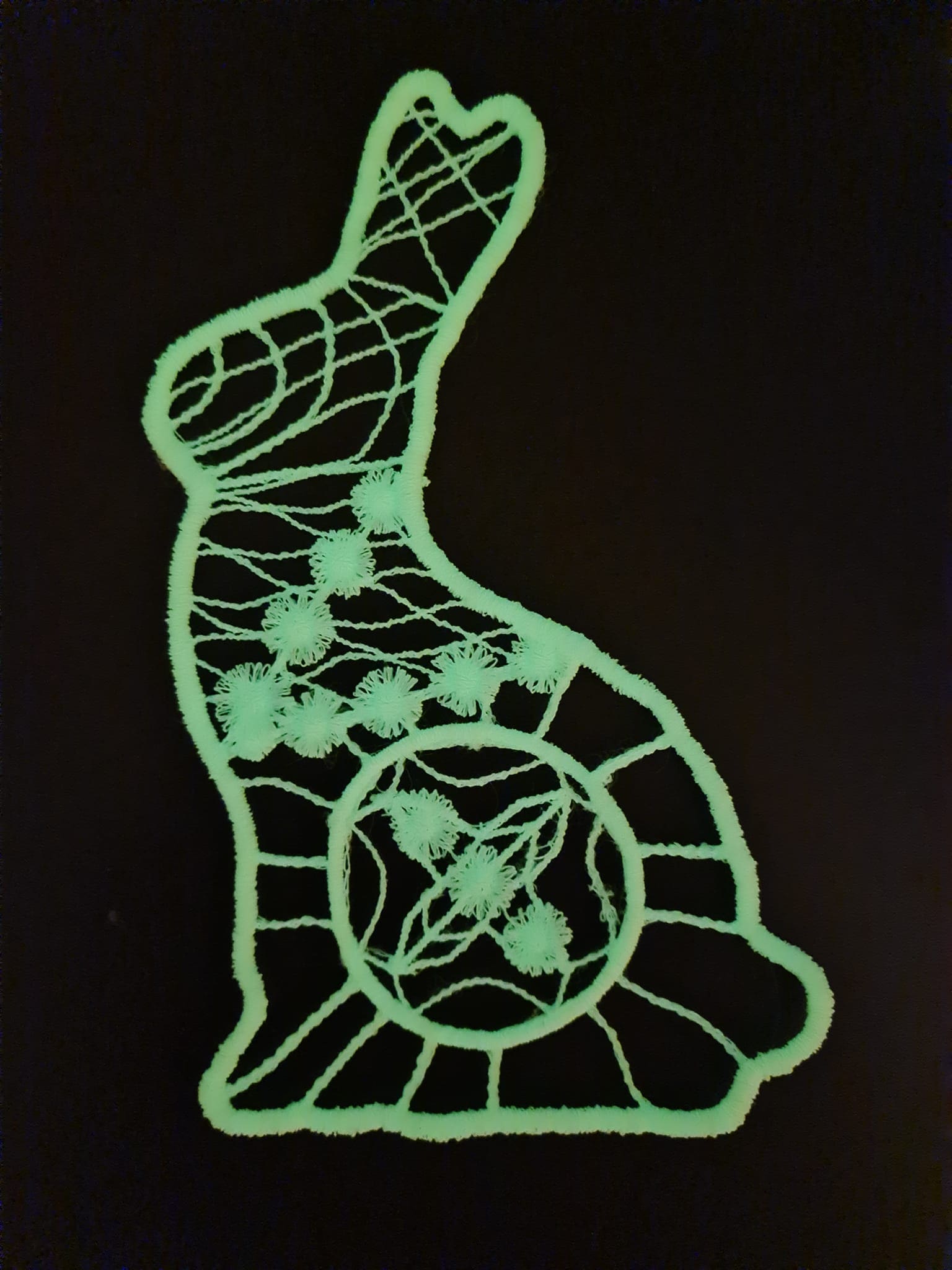 Free Standing Lace Bunny